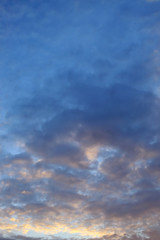 beautiful sunset sky