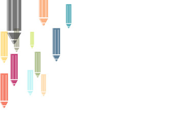 Hintergrund aus bunten Stiften