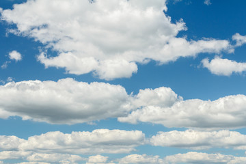 Naklejka na ściany i meble Cloudscape sky in summer day