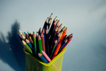 colored pencils