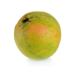 Fototapeta premium Green pomelo citrus fruit isolated on white background
