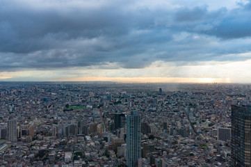 Aerial view of Tokyo