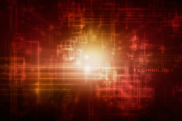 2d illustration technology background