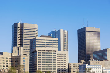 Fototapeta na wymiar Skyline of Winnipeg