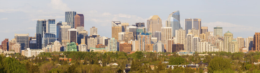 Naklejka premium Calgary - panorama of city