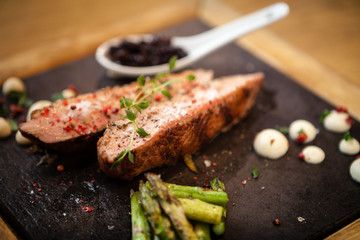 Grilled duck breast