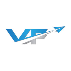 VF initial letter logo origami paper plane