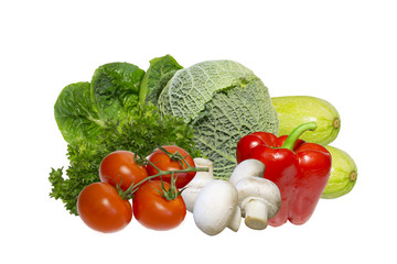 Fresh vegetables isolated