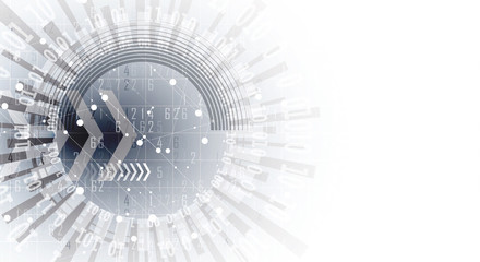 Digital technology world. Business virtual concept. Vector background