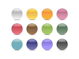 Group of bubbles of different colors