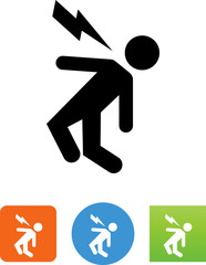 Fototapeta premium Electrical Shock Icon - Illustration
