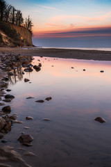 Cliff on the beach in Gdynia Orlowo