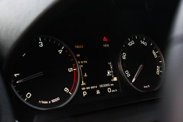 illuminated panel, speed display