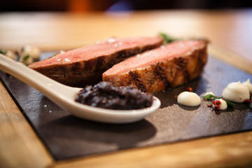 Grilled duck breast