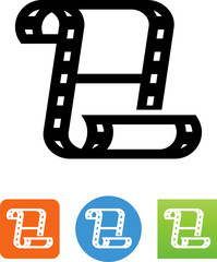 Filmstrip Icon - Illustration