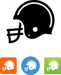 Football Helmet Icon - Illustration