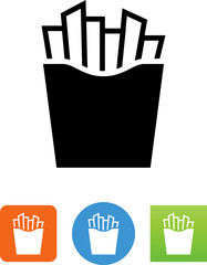 French Fries Icon - Illustration