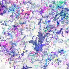 Abstract colored paper. Colored paint stains white background.