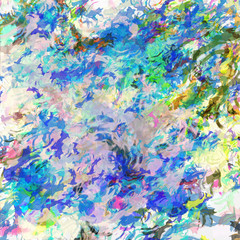 Abstract colored paper. Colored paint stains white background.