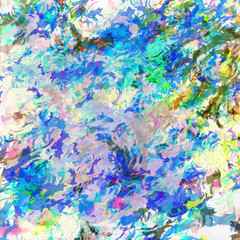 Naklejka na ściany i meble Abstract colored paper. Colored paint stains white background.