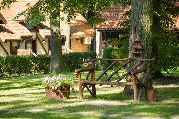 Wooden fence
