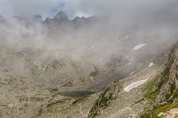 Glacial lake on the top of the Kackar Mountains or simply Kackars, in Turkish Kackar Daglari or Kackarlar.A popular place for hiking and camping every season.