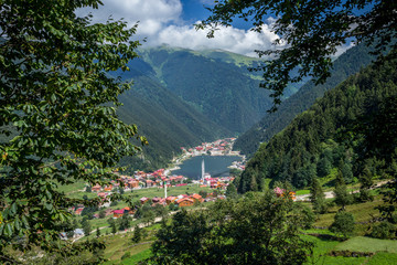 Uzungol(Long Lake):One of the most beautiful tourist places in Turkey.The mountain valley with a trout lake and a small village in Trabzon,Turkey. © epic_images