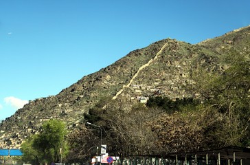 Old City Wall in Kabul - Afghanistan 