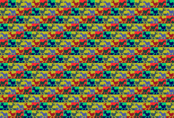 Fototapeta na wymiar Bernd Meinen Muster Hennen pattern 