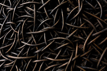 The pattern of brown knitten ratten.