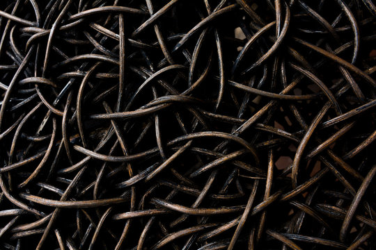 The pattern of brown knitten ratten.
