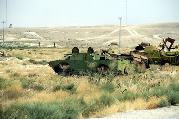 Old Tank Wracks in Kabul - Afghanistan 
