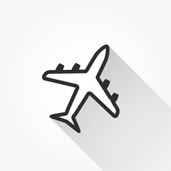 Airplane - vector icon.