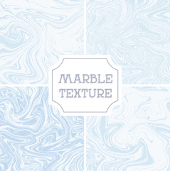 Light white and blue marble texture. Vector liquid background, template, texture, wallpaper, backdrop pattern