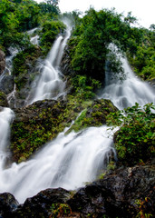 Nature landscape of waterfall hidden in the tropical, Thailand