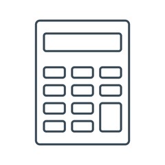Calculator icon isolated on white background