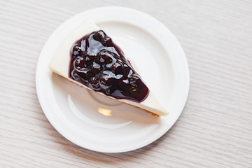 A blueberry cheese pie.