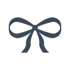 Gift ribbon icon isolated on white background