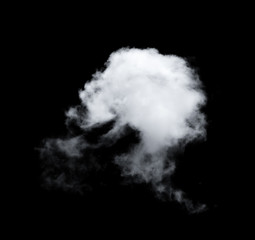 clouds on black background