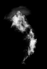 clouds on black background