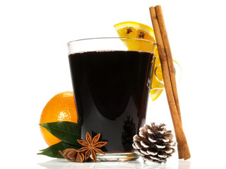 Glühwein mit Deko