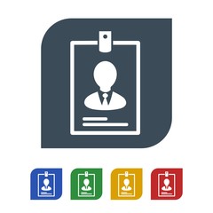 Identity icon isolated on white background