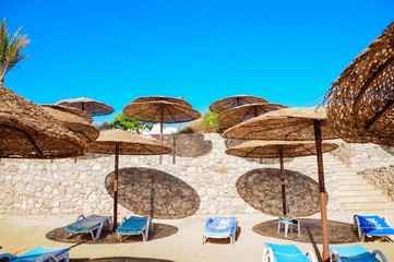 Umbrella on the egyptian beach