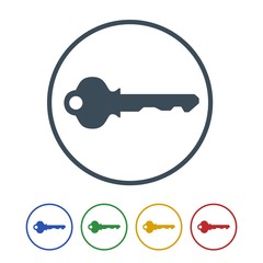 Key icon isolated on white background