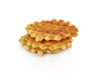 waffles isolated on white background