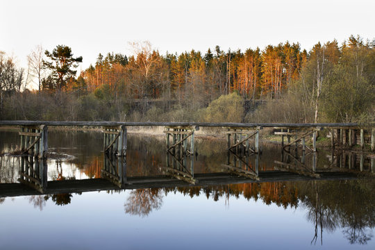 Toropa river near Toropets. Tver Oblast. Russia