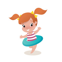 little girl child illustration