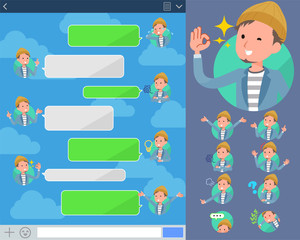 flat type Jacket Short pants men_sns