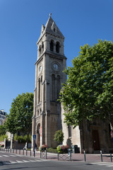 Fototapeta na wymiar Église Notre-Dame de Saint-Mandé, Val-de-Marne, Île-de-France