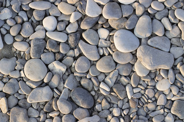 Gray sea stones